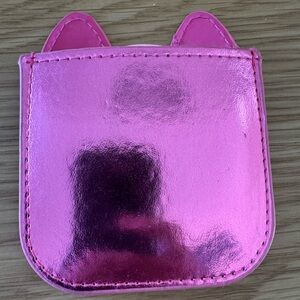 Pink Cat Ear Case with Mirror